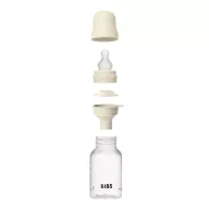   BIBS cumisüveg szett szilikon cumifejjel - Krémfehér (150ml)