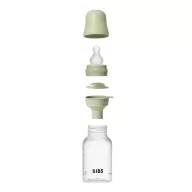 BIBS cumisüveg szett szilikon cumifejjel - Zsálya (150ml)