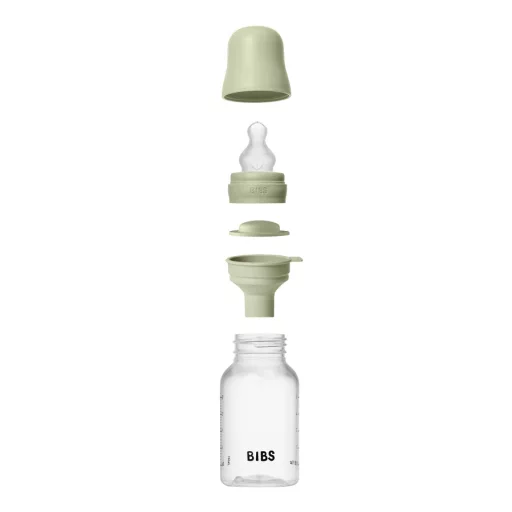 BIBS cumisüveg szett szilikon cumifejjel - Zsálya (150ml)