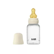   BIBS cumisüveg szett natúr kaucsuk cumifejjel - Krémfehér (150ml)