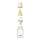 BIBS cumisüveg szett natúr kaucsuk cumifejjel - Krémfehér (150ml)