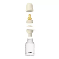   BIBS cumisüveg szett natúr kaucsuk cumifejjel - Krémfehér (150ml)