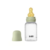   BIBS cumisüveg szett natúr kaucsuk cumifejjel - Zsálya (150ml)