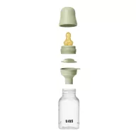   BIBS cumisüveg szett natúr kaucsuk cumifejjel - Zsálya (150ml)