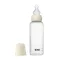 BIBS cumisüveg szett szilikon cumifejjel - Krémfehér (270ml)