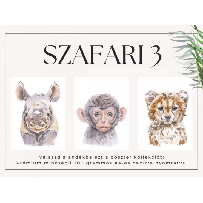 A4-es poszter kollekció - Szafari 3