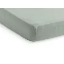 Jollein zöld gumis lepedő sima illeszkedése 60x120 cm-es matrac sarkán