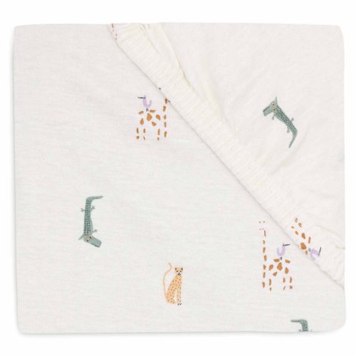 Jollein gumis lepedő 60x120 cm - Jungle Jambo