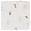 Jollein gumis lepedő 60x120 cm Miffy olive green nyuszis mintával összehajtva