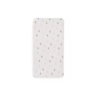 Jollein gumis lepedő 60x120 cm Miffy olive green nyuszis mintával összehajtva