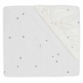 Jollein gumis lepedő 60x120 cm - Twinkling - Sea Green