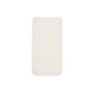 Jollein sand pamut gumis lepedő 60x120 cm kiságy matracra húzva felülnézetből