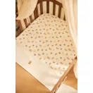 Jollein gumis pamut lepedő 60x120 cm méretben Jollies állatmintával összehajtva