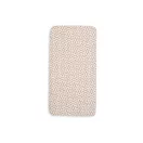 Jollein Soft Plumes gumis lepedő felhúzva a 60x120 cm-es baba matracra felülnézetből