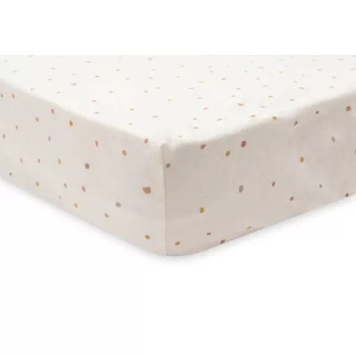 Jollein gumis lepedő 70x140cm - Kangaroots Dusty Dot