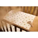 Jollein Mini Teddy Bear mintás gumis lepedő 70x140 cm méretben, összehajtva
