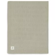   Minimal kötött takaró gabonamintás 75x100 cm - Olívazöld