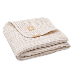 Minimal babatakaró 75x100 cm - Miffy Stripe - Biscuit