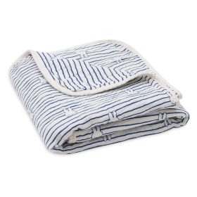 Minimal babatakaró 75x100 cm - Miffy Stripe - Navy