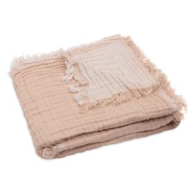 Minimal babatakaró 75x100 cm GOTS rojtos - moonstone/Ivory