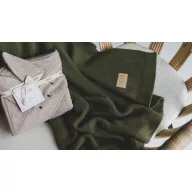 My Memi bambusz-pamut kötött takaró - Khaki