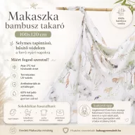 Makaszka bambusz takaró 100x120 cm - Álmosvölgy lakói