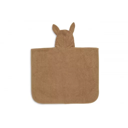 Minimal kapucnis poncsó - karamell