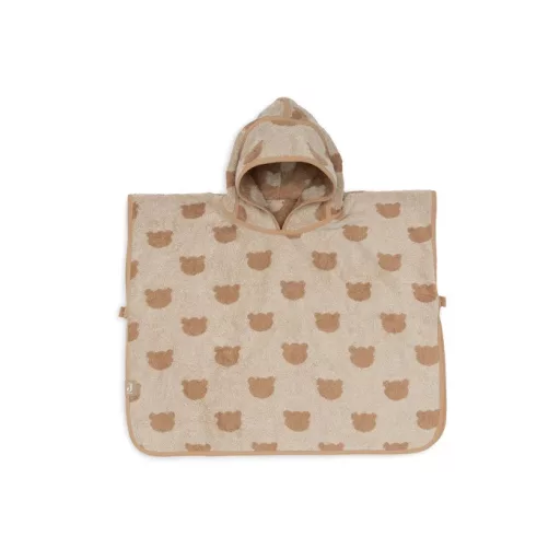 Minimal kapucnis poncsó - Jacquard - Mackó
