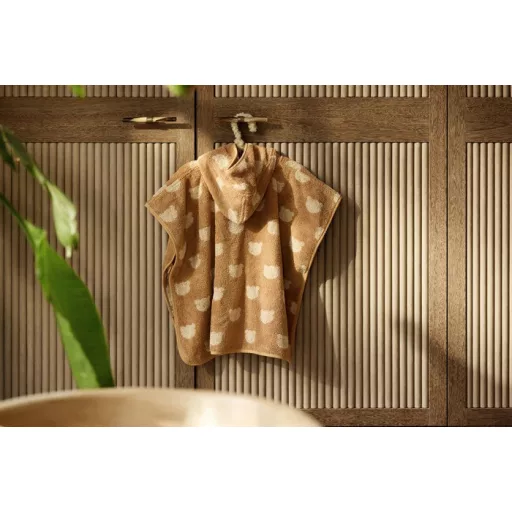 Minimal kapucnis poncsó - Jacquard - Mackó