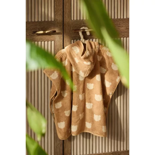 Minimal kapucnis poncsó - Jacquard - Mackó