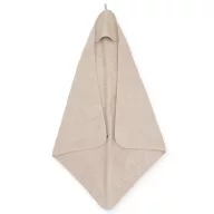 Minimal kapucnis törölköző 75x75 cm - Bézs