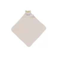 Minimal kapucnis törölköző 75x75 cm - Charlie cica