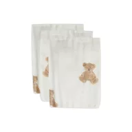   Minimal mintás fürdetőkesztyű válogatás 3 db-os - Teddy maci