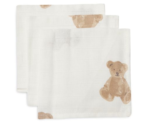 Minimal mintás tetra törlőkendő válogatás 3 db-os - Teddy maci