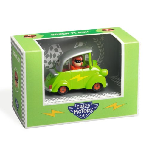 Djeco CRAZY MOTORS játékautó - Zöld Villám - Green Flash