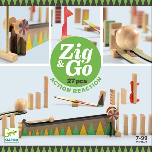 Djeco Építőjáték - Sokasodó 27 db - Zig & Go 