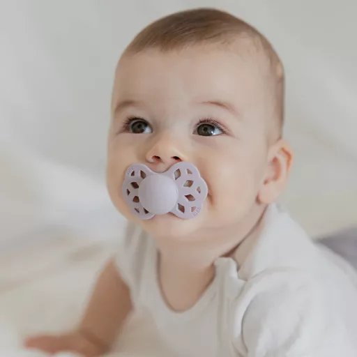 BIBS Infinity 2-es szett Cseresznyevirág és Hamvas lila 0-6 hó