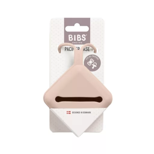 Bibs szilikon cumitartó - Púderrózsaszín