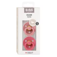   BIBS Colour cumiszett anatómiai cumifejjel - 1-es méret Tearózsa és korall