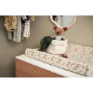 Jollein Cosy knit Sea Green kötött pelenkatároló kosár világos belsővel