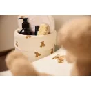Jollein Mini Teddy Bear kerek pamut pelenkatároló kosár visszahajtott peremmel