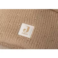 Jollein Sprinkle Knit pelenkatároló kosár Hazel mogyoróbarna színben, fehér belső béléssel