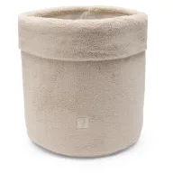 Jollein Fluffy Sand puha hengeres pelenkatároló kosár szemből bemutatva