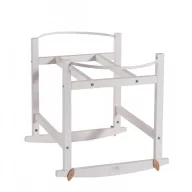 Ringatós állvány fonott mózeskosárhoz - White
