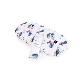   Poofi organikus muszlin mózes - babaöböl lepedő - Bálnák