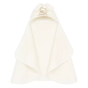 Mamo-Tato kutyafüles kapucnis törölköző - Ekrü