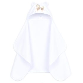 Prémium macifüles kapucnis törölköző - Fehér