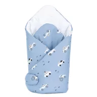 Mamo-Tato velvet pólya - Mini járművek kékkel