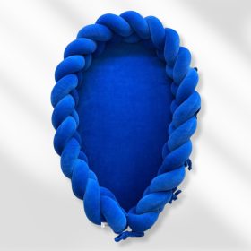 Elegance fonott babafészek - Fenyőzöld