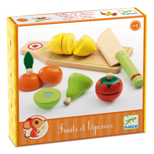 Djeco Szeletelhető gyümölcsök - Fruits & vegetables to cut